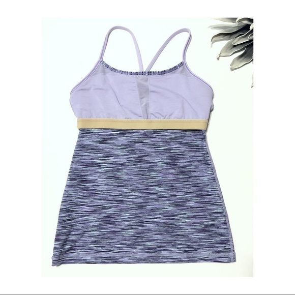 LULULEMON Power Y Tank in Lilac Space Dye - Picture 4 of 6